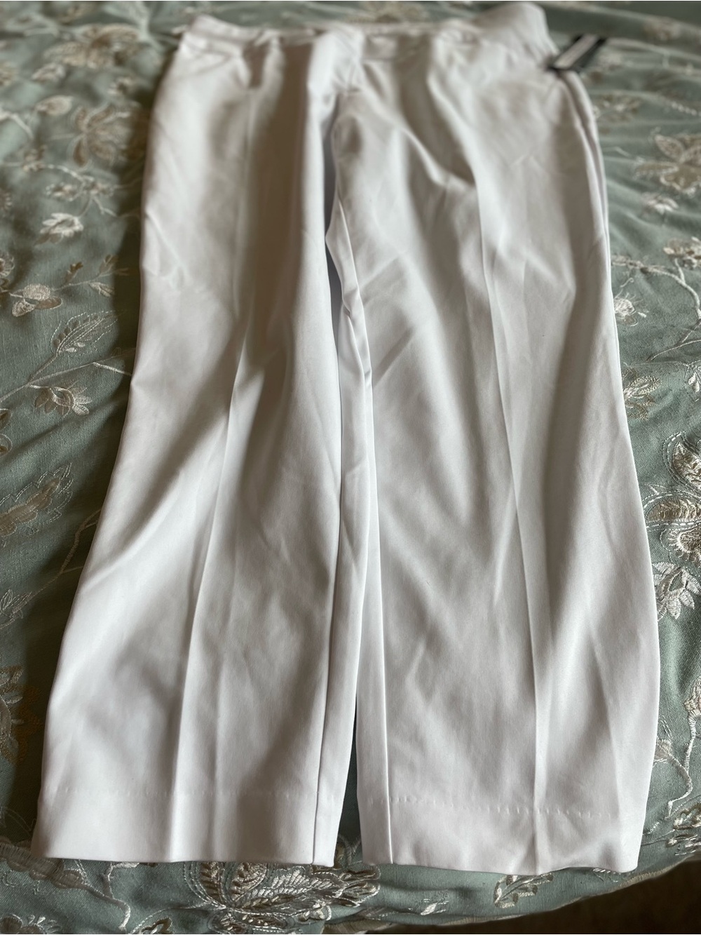 Investments Women's White Ankle Stretch Dress Pants - Picture 6 of 11
